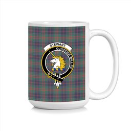 ScosTee Shop Scottish Stewart of Appin Hunting Modern Clan Crest Tartan Ceramic Mug
