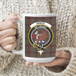 ScosTee Shop Scottish Innes of Cowie Crest Tartan Ceramic Mug