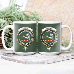 ScosTee Shop Scottish Skene or Tribe of Mar Crest Tartan Ceramic Mug