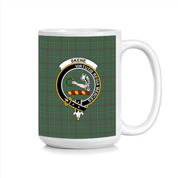 ScosTee Shop Scottish Skene or Tribe of Mar Crest Tartan Ceramic Mug