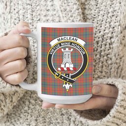 ScosTee Shop Scottish MacLean of Duart Ancient Crest Tartan Ceramic Mug