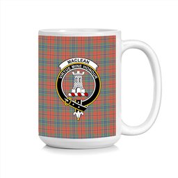 ScosTee Shop Scottish MacLean of Duart Ancient Crest Tartan Ceramic Mug