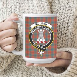 ScosTee Shop Scottish McLean of Duart Ancient Crest Tartan Ceramic Mug