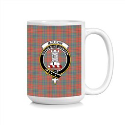 ScosTee Shop Scottish McLean of Duart Ancient Crest Tartan Ceramic Mug