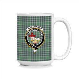ScosTee Shop Scottish MacDonald Lord of the Isles Hunting Modern Crest Tartan Ceramic Mug
