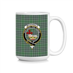 ScosTee Shop Scottish McDonald Lord of the Isles Hunting Crest Tartan Ceramic Mug