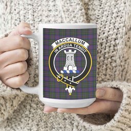 ScosTee Shop Scottish MacCallum of Berwick Crest Tartan Ceramic Mug