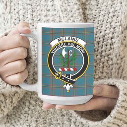 ScosTee Shop Scottish McLaine of Lochbuie Hunting Ancient Crest Tartan Ceramic Mug