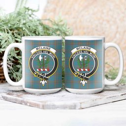 ScosTee Shop Scottish McLaine of Lochbuie Hunting Ancient Crest Tartan Ceramic Mug