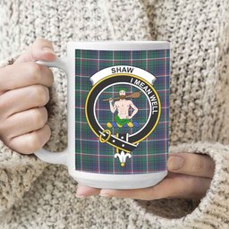 ScosTee Shop Scottish Shaw of Carolina Modern Crest Tartan Ceramic Mug
