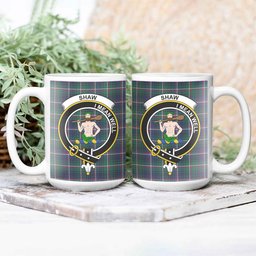 ScosTee Shop Scottish Shaw of Carolina Modern Crest Tartan Ceramic Mug