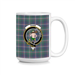 ScosTee Shop Scottish Shaw of Carolina Modern Crest Tartan Ceramic Mug