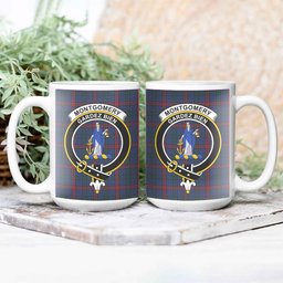 ScosTee Shop Scottish Montgomery of Ayrshire Modern Crest Tartan Ceramic Mug