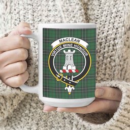 ScosTee Shop Scottish MacLean of Duart Hunting Crest Tartan Ceramic Mug