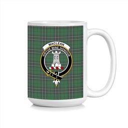 ScosTee Shop Scottish MacLean of Duart Hunting Crest Tartan Ceramic Mug