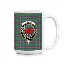 ScosTee Shop Scottish Young Crest Tartan Ceramic Mug