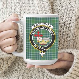 ScosTee Shop Scottish MacDonald Lord of the Isles Hunting Ancient Crest Tartan Ceramic Mug