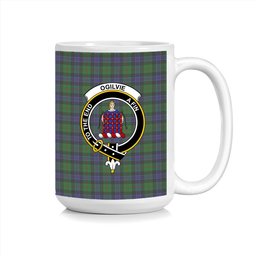 ScosTee Shop Scottish Ogilvie of Inverarity VS 2 Crest Tartan Ceramic Mug