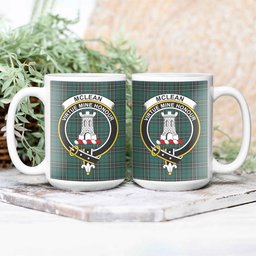 ScosTee Shop Scottish McLean of Duart Hunting Modern Crest Tartan Ceramic Mug