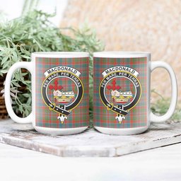 ScosTee Shop Scottish MacDonald of Boisdale Ancient Crest Tartan Ceramic Mug