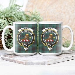 ScosTee Shop Scottish McAulay of Lewis Modern Crest Tartan Ceramic Mug