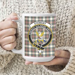 ScosTee Shop Scottish Stewart Dress Modern SC Crest Tartan Ceramic Mug