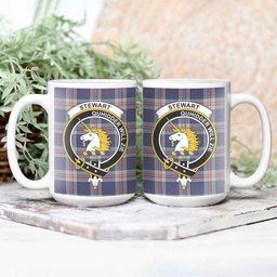 ScosTee Shop Scottish Stewart of Appin Hunting Dress Crest Tartan Ceramic Mug