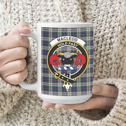 ScosTee Shop Scottish MacLeod of California Crest Tartan Ceramic Mug