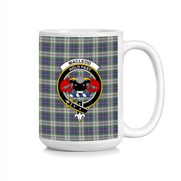 ScosTee Shop Scottish MacLeod of California Crest Tartan Ceramic Mug