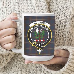 ScosTee Shop Scottish McLaine of Lochbuie Hunting Crest Tartan Ceramic Mug