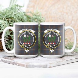ScosTee Shop Scottish McLaine of Lochbuie Hunting Crest Tartan Ceramic Mug