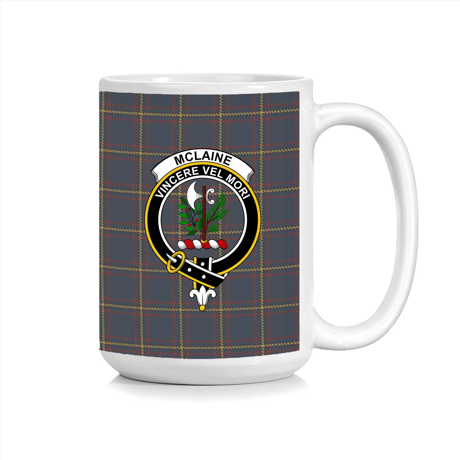 ScosTee Shop Scottish McLaine of Lochbuie Hunting Crest Tartan Ceramic Mug
