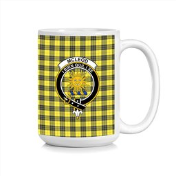 ScosTee Shop Scottish McLeod of Lewis Modern Crest Tartan Ceramic Mug