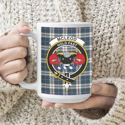 ScosTee Shop Scottish McLeod Of Californian Modern Crest Tartan Ceramic Mug