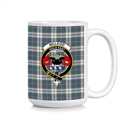 ScosTee Shop Scottish McLeod Of Californian Modern Crest Tartan Ceramic Mug