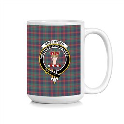 ScosTee Shop Scottish Robertson of Struan Modern Crest Tartan Ceramic Mug