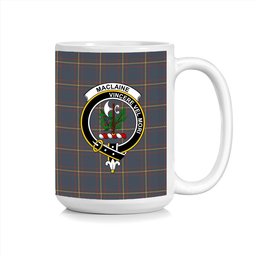 ScosTee Shop Scottish MacLaine of Lochbuie Hunting Crest Tartan Ceramic Mug