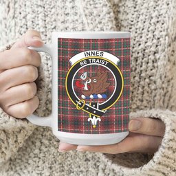ScosTee Shop Scottish Innes of Cowie Modern Crest Tartan Ceramic Mug