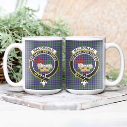 ScosTee Shop Scottish MacDonald Lord of the Isles Hunting 2 Crest Tartan Ceramic Mug