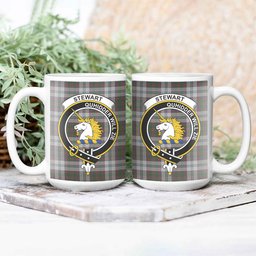 ScosTee Shop Scottish Stewart of Appin Dress Crest Tartan Ceramic Mug