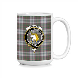 ScosTee Shop Scottish Stewart of Appin Dress Crest Tartan Ceramic Mug