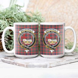 ScosTee Shop Scottish MacDonald of Boisdale Modern Crest Tartan Ceramic Mug