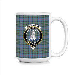 ScosTee Shop Scottish MacCallum of Berwick Ancient Crest Tartan Ceramic Mug