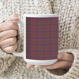 ScotsTee Shop Scottish Anderson of Kinnedear Red Tartan Ceramic Mug