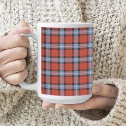 ScotsTee Shop Scottish Baillie of Polkemmet Red Ancient Tartan Ceramic Mug