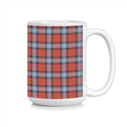 ScotsTee Shop Scottish Baillie of Polkemmet Red Ancient Tartan Ceramic Mug