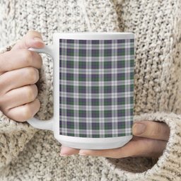 ScotsTee Shop Scottish Campbell of Cawdor Dress Tartan Ceramic Mug
