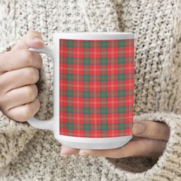 ScotsTee Shop Scottish Chisholm of Strathglass Modern Tartan Ceramic Mug