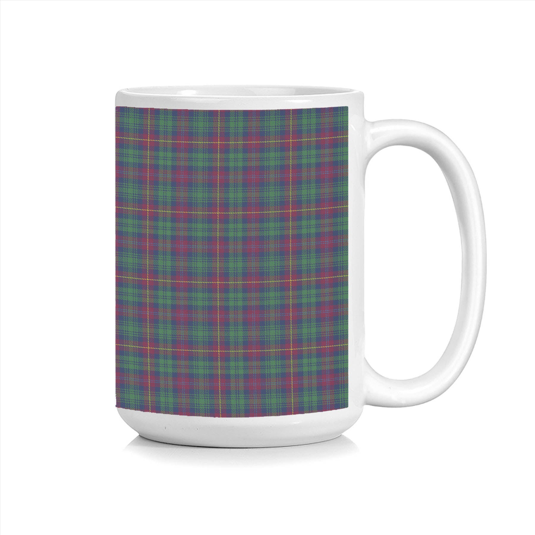 ScotsTee Shop Scottish Cairns of Finavon Modern Tartan Ceramic Mug