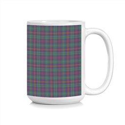 ScotsTee Shop Scottish Cairns of Finavon Modern Tartan Ceramic Mug